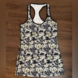 Lululemon Cool Racerback Tank Top Size 8 | Floral Pattern